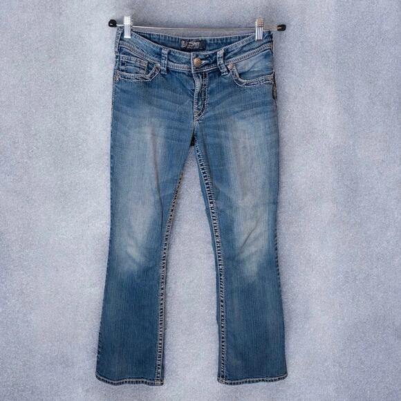 Vintage Y2K Silver Jeans Co Suki Medium Wash Low Rise Bootcut Jeans Size 30 - Picture 2 of 7